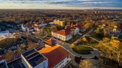 Aerial shot of campus.